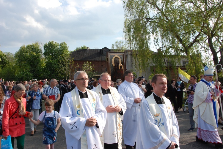 Powitanie ikony MB Częstochowskiej w Siedlcu