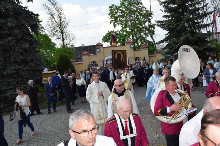 Powitanie ikony MB Częstochowskiej w Grabowie