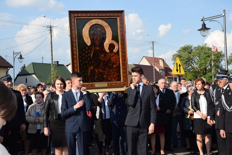 Powitanie ikony MB Częstochowskiej w Grabowie