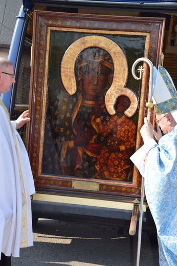 Powitanie ikony MB Częstochowskiej w Grabowie