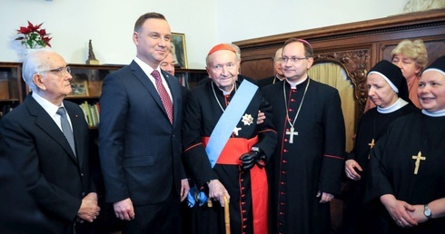 Order kard. Jaworskiego jako wotum dla MB Kalwaryjskiej