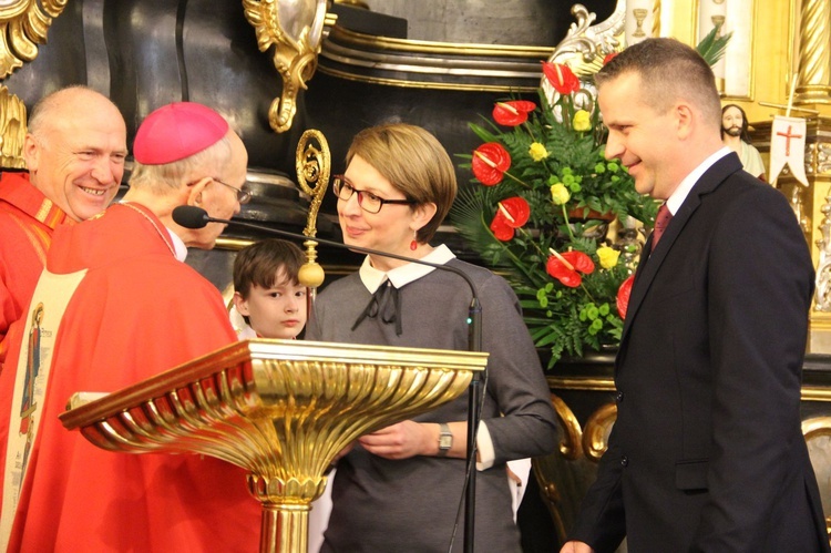 Bierzmowanie w kościele św. Jakuba w Tuchowie