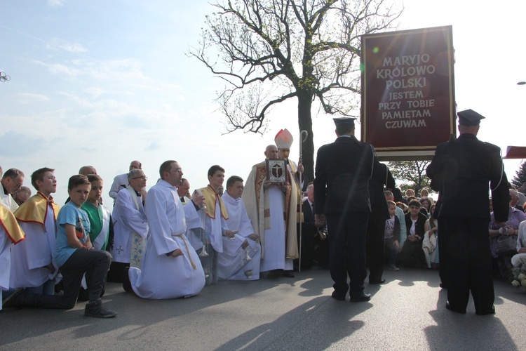 Powitanie ikony MB Częstochowskiej w Błoniu