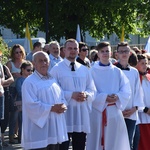 Powitanie ikony MB Częstochowskiej w parafii św. Andrzeja Apostoła w Łęczycy