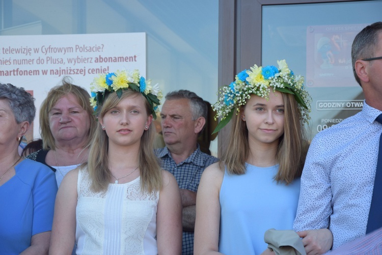 Powitanie ikony MB Częstochowskiej w parafii św. Andrzeja Apostoła w Łęczycy