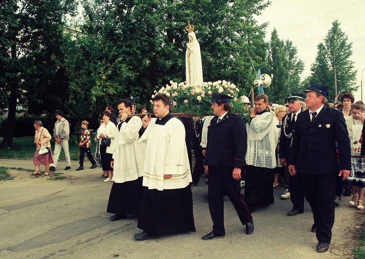 Nawiedzenie figury MB Fatimskiej w Płocku w 1996 r.