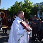 Powitanie ikony MB Częstochowskiej w parafii Niepokalanego Poczęcia NMP w Łęczycy