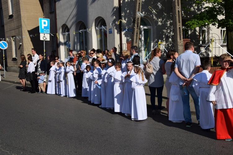 Powitanie ikony MB Częstochowskiej w parafii Niepokalanego Poczęcia NMP w Łęczycy