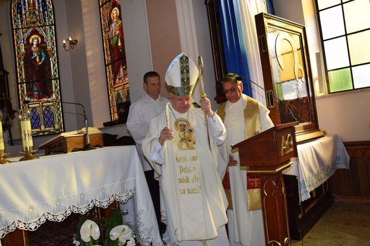 Powitanie ikony MB Częstochowskiej w Leśmierzu