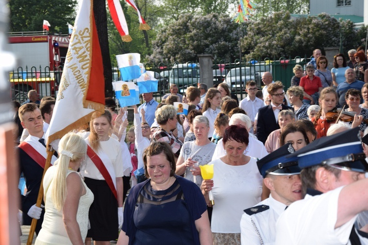 Powitanie ikony MB Częstochowskiej w Leśmierzu