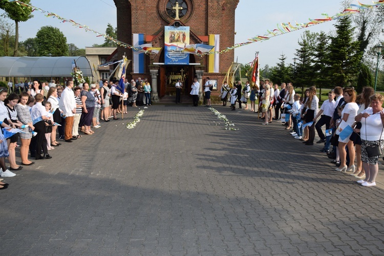 Powitanie ikony MB Częstochowskiej w Leśmierzu