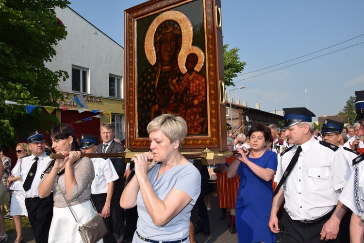 Powitanie ikony MB Częstochowskiej w Leśmierzu