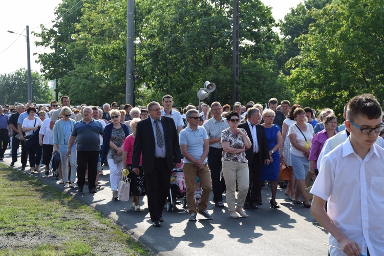 Powitanie ikony MB Częstochowskiej w Leśmierzu