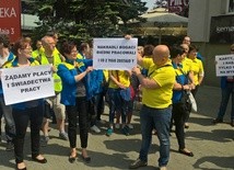 Protest pracowników Praktikera