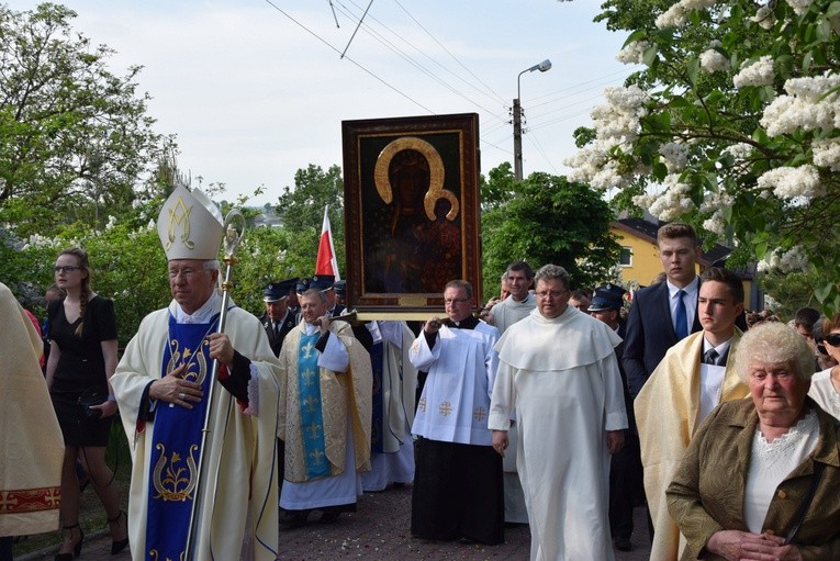 Powitanie ikony MB Częstochowskiej w Górze św. Małgorzaty