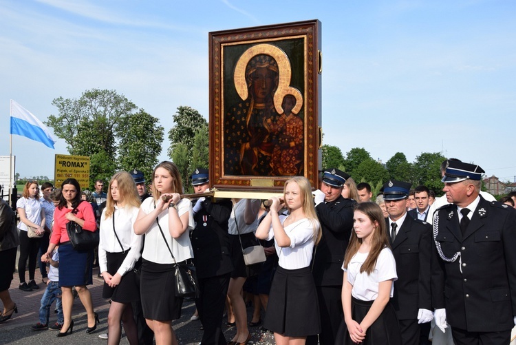 Powitanie ikony MB Częstochowskiej w Górze św. Małgorzaty