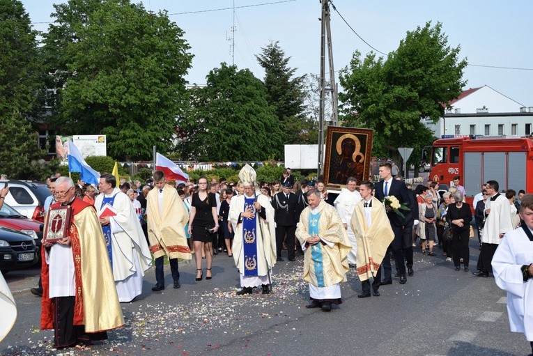 Powitanie ikony MB Częstochowskiej w Górze św. Małgorzaty