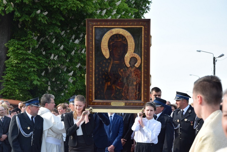 Powitanie ikony MB Częstochowskiej w Górze św. Małgorzaty