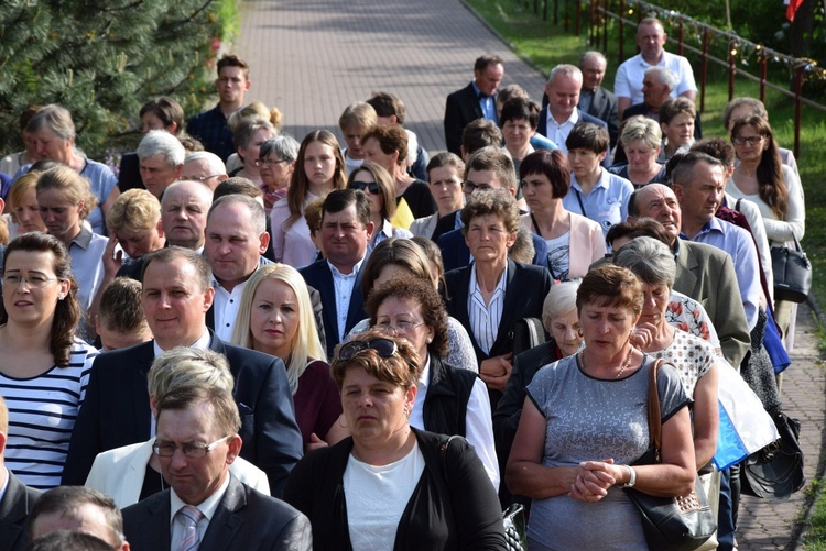 Powitanie ikony MB Częstochowskiej w Górze św. Małgorzaty