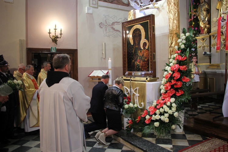 Powitanie ikony MB Częstochowskiej w Piątku