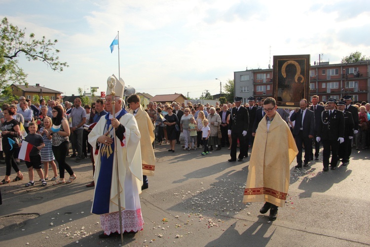 Powitanie ikony MB Częstochowskiej w Piątku