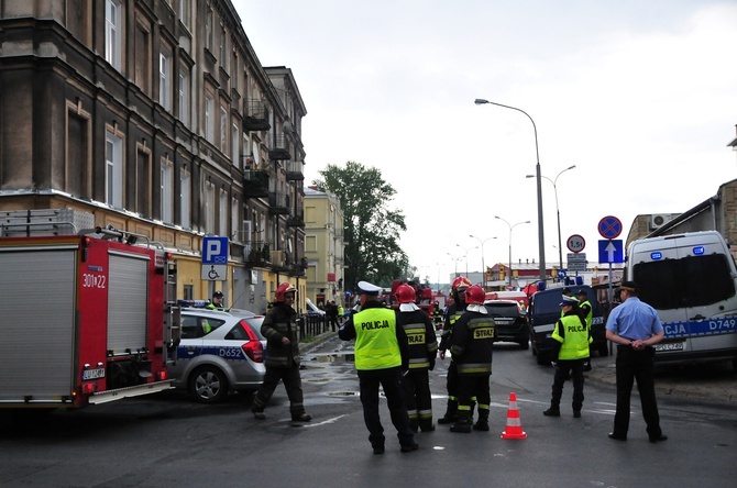 Zawalił się strop kamienicy przy ul. Lubartowskiej