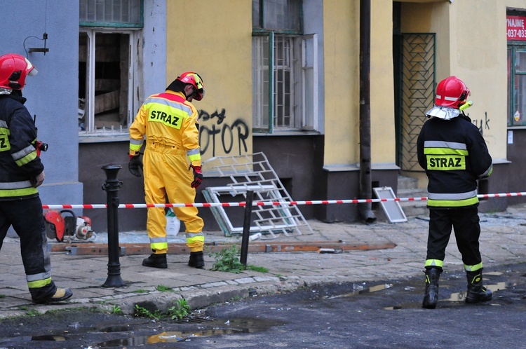 Zawalił się strop kamienicy przy ul. Lubartowskiej