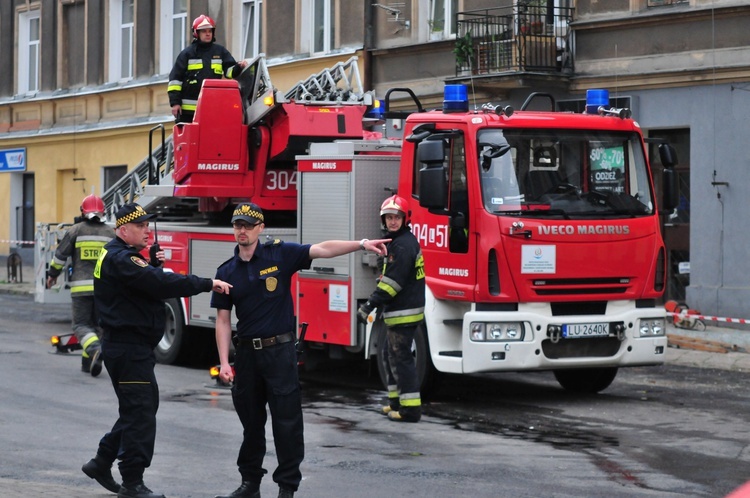 Zawalił się strop kamienicy przy ul. Lubartowskiej