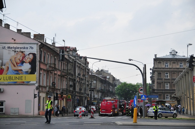 Zawalił się strop kamienicy przy ul. Lubartowskiej