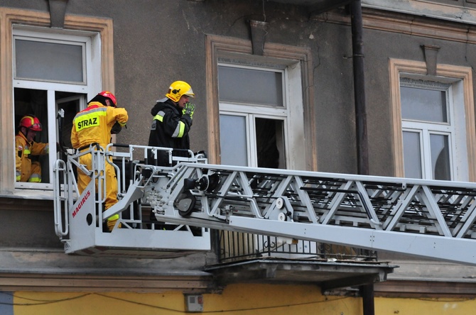 Zawalił się strop kamienicy przy ul. Lubartowskiej