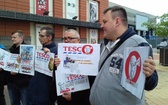 Protest w Tesco 