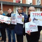 Protest w Tesco 