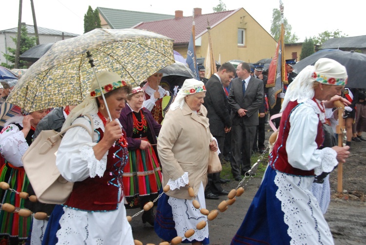 Powitanie ikony MB Częstochowskiej w Łękach Kościelnych