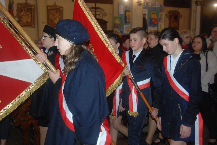 Powitanie ikony MB Częstochowskiej w Łękach Kościelnych