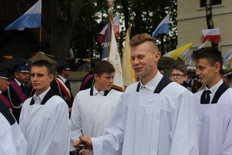 Powitanie ikony MB Częstochowskiej w Łękach Kościelnych