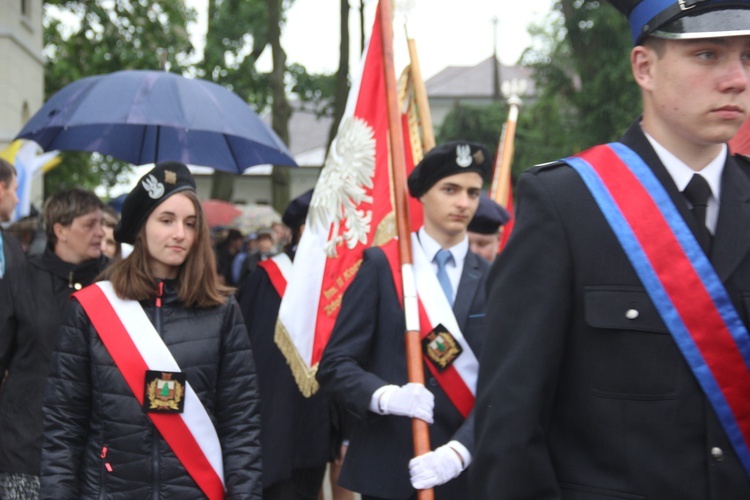 Powitanie ikony MB Częstochowskiej w Łękach Kościelnych