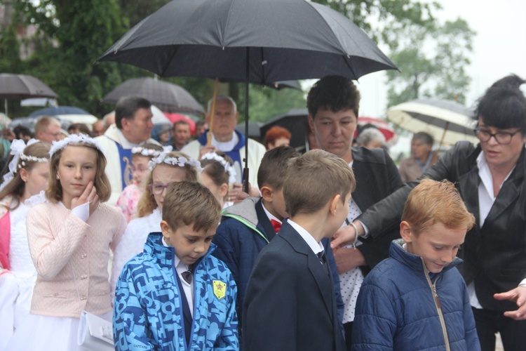 Powitanie ikony MB Częstochowskiej w Łękach Kościelnych