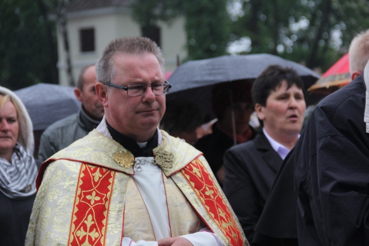 Powitanie ikony MB Częstochowskiej w Łękach Kościelnych