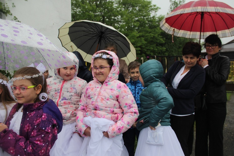 Powitanie ikony MB Częstochowskiej w Łękach Kościelnych