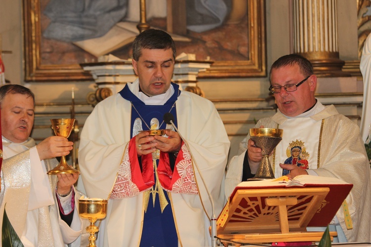 Powitanie ikony MB Częstochowskiej w Łękach Kościelnych