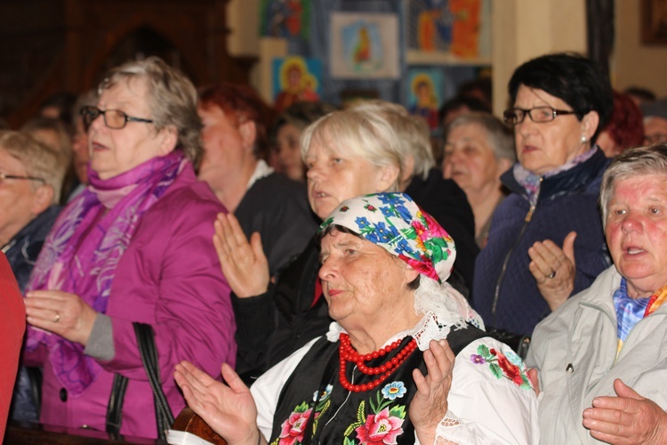 Powitanie ikony MB Częstochowskiej w Łękach Kościelnych