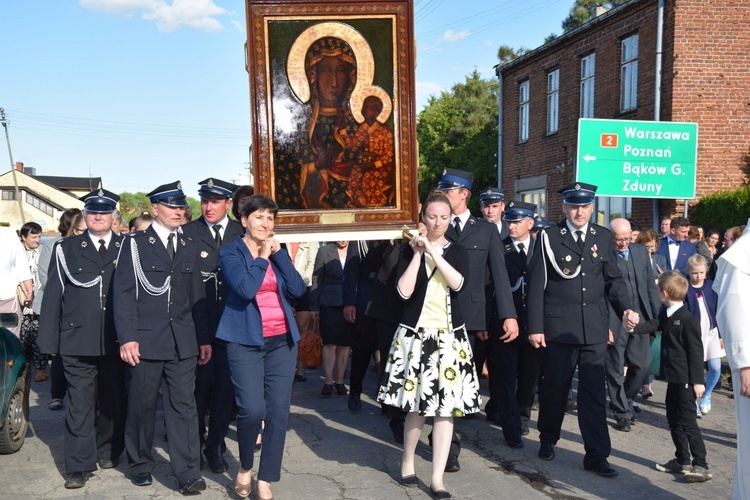 Powitanie ikony MB Częstochowskiej w Sobocie