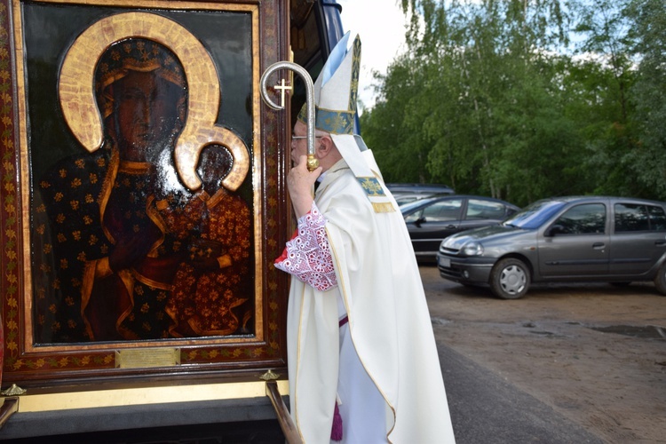 Powitanie ikony MB Częstochowskiej w Sobocie