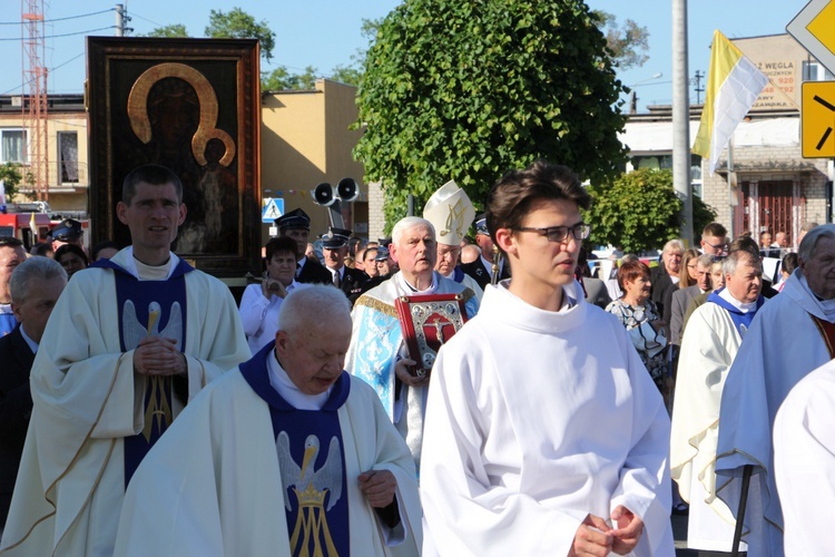 Powitanie ikony MB Częstochowskiej w Bielawach