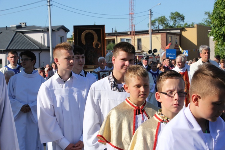 Powitanie ikony MB Częstochowskiej w Bielawach