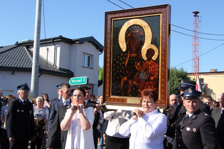 Powitanie ikony MB Częstochowskiej w Bielawach