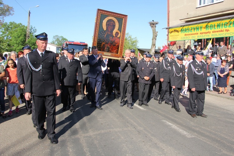 Powitanie ikony MB Częstochowskiej w Bielawach