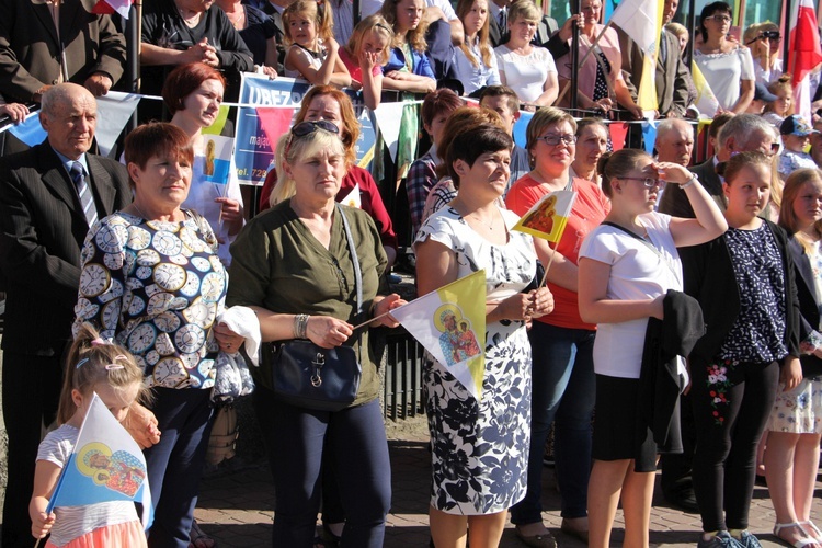 Powitanie ikony MB Częstochowskiej w Bielawach