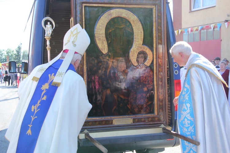 Powitanie ikony MB Częstochowskiej w Bielawach