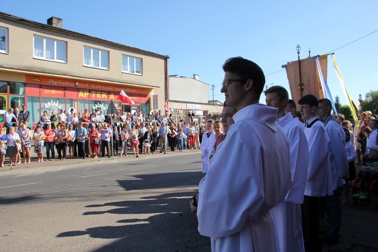 Powitanie ikony MB Częstochowskiej w Bielawach